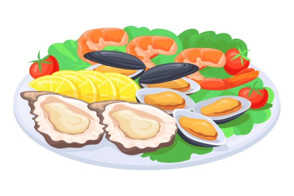 Download Shellfish Snack Platter. Oysters and Mus - Premium Resources