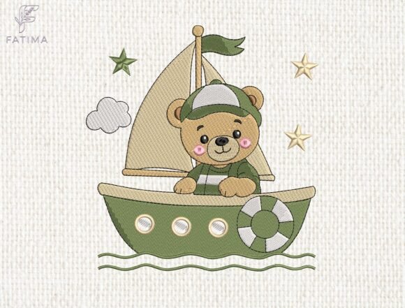 Download Sailor Teddy Bear Embroidery Design - Sign Collection