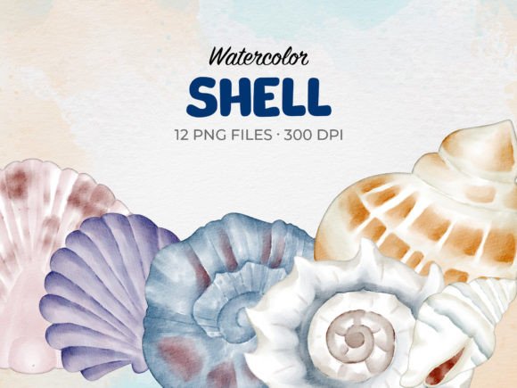 Download Watercolor Shell and Shellfish Clip Art - Premium Resources